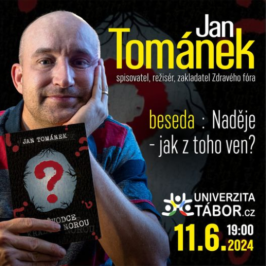 Jan Tománek - beseda v Táboře